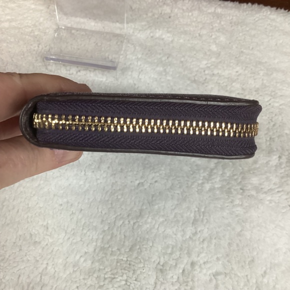 Coach Leather Zip Around Wallet - Picture 8 of 13